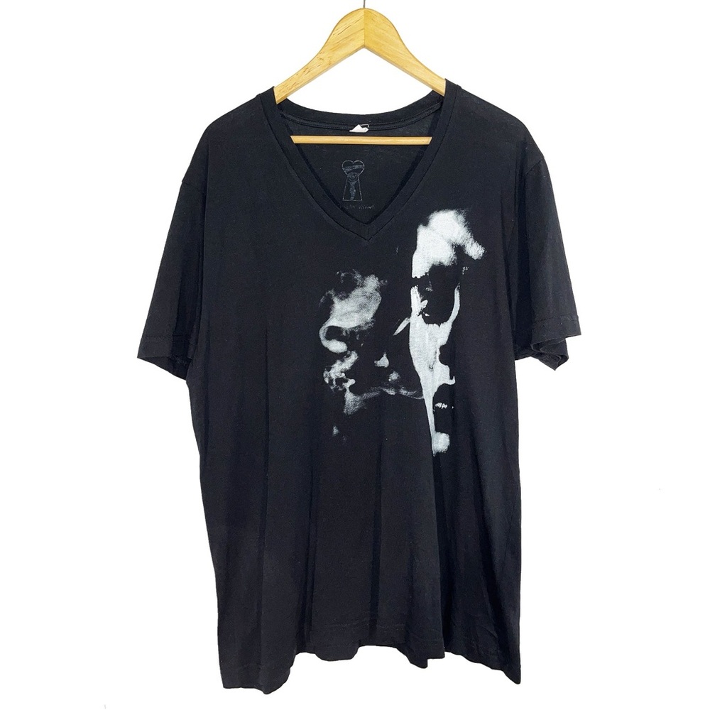 “Smoke Before Fire” Unisex V-Neck T-Shirt - Black & White - by Devils May Care